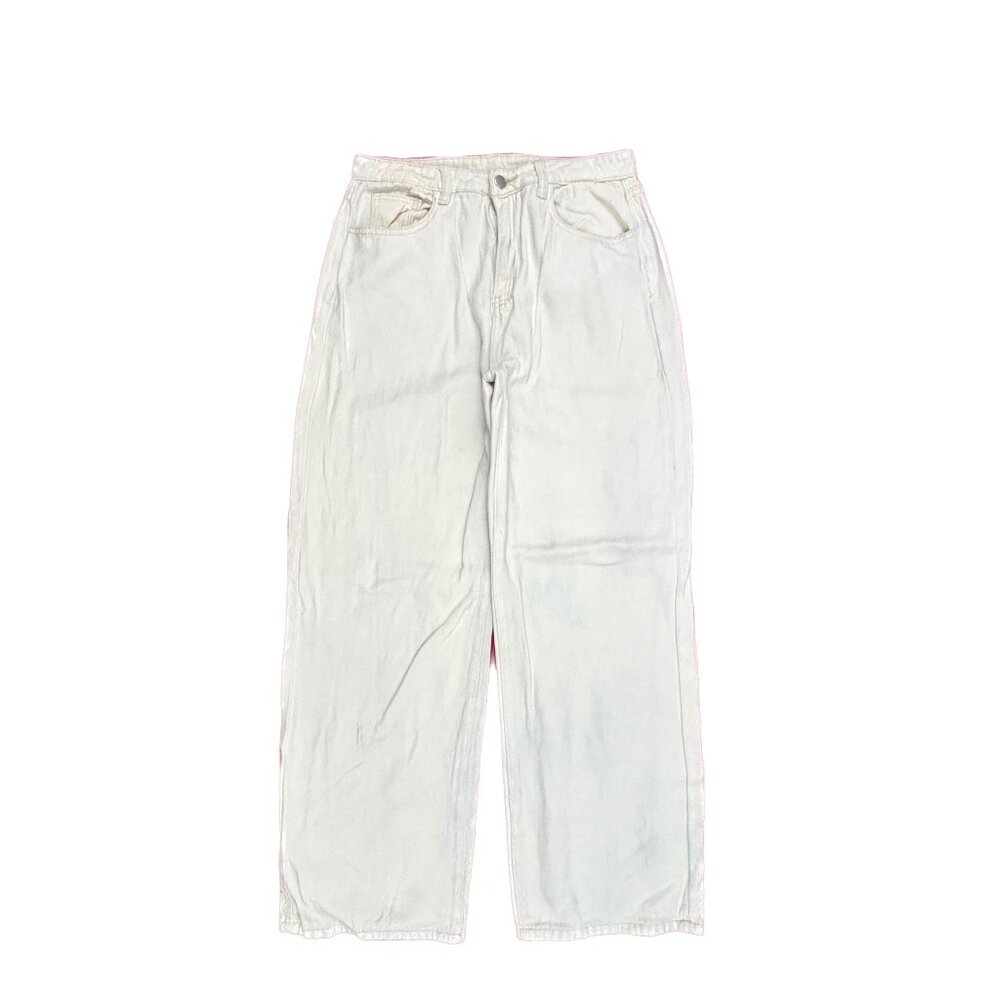 Dazy Baggy Straight Women's size XL Beige Cream Denim Jeans‎